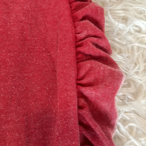 chaser, girls, cozy knit ruffle side jogger in “cardinal“ - Picture 3 of 7